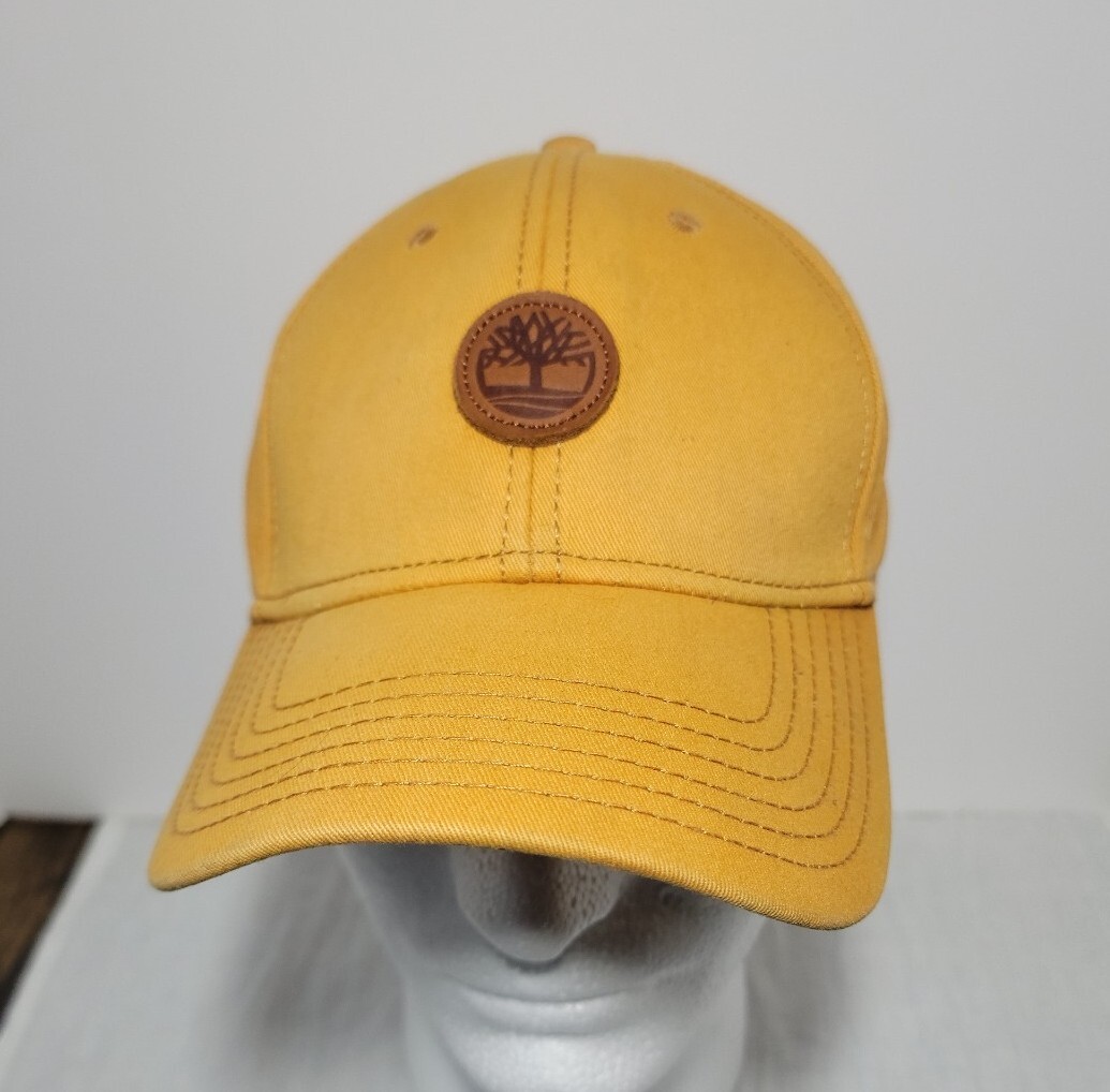 TIMBERLAND Ball Cap Hat Leather Patch Original Ad… - image 1