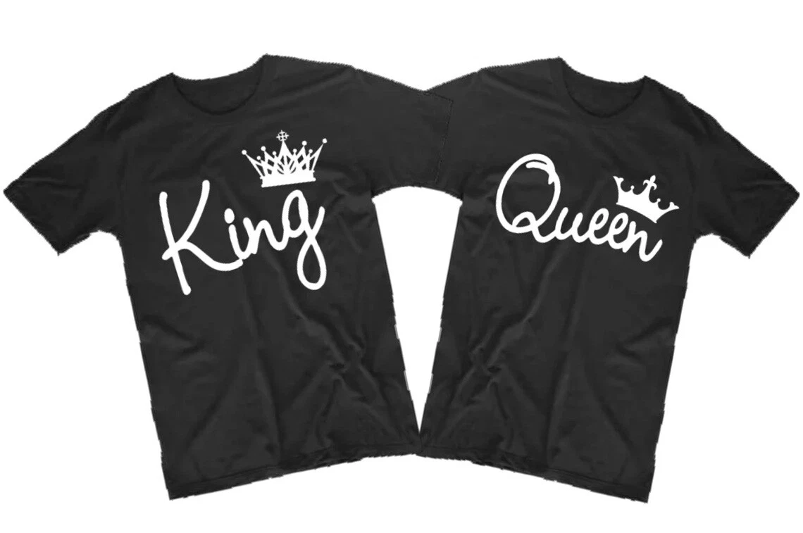 Couples Matching Queen King Valentines Fun Love Matching T-shirts