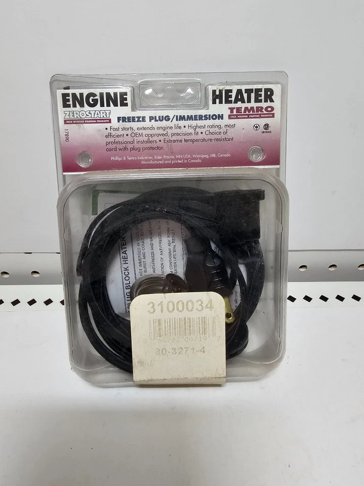 Bloque calentador Zerostart temro 3100034 volvo, VW, Chrysler, Audi nuevo - (A-0208) Foto 2 de 4