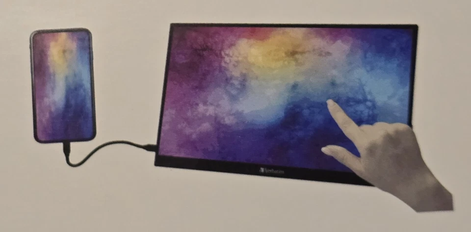 Verbatim 15,6" Tragbarer Monitor 16:9 Full HD 1080p Touch LCD USB-C IPS Panel - Bild 4 von 4