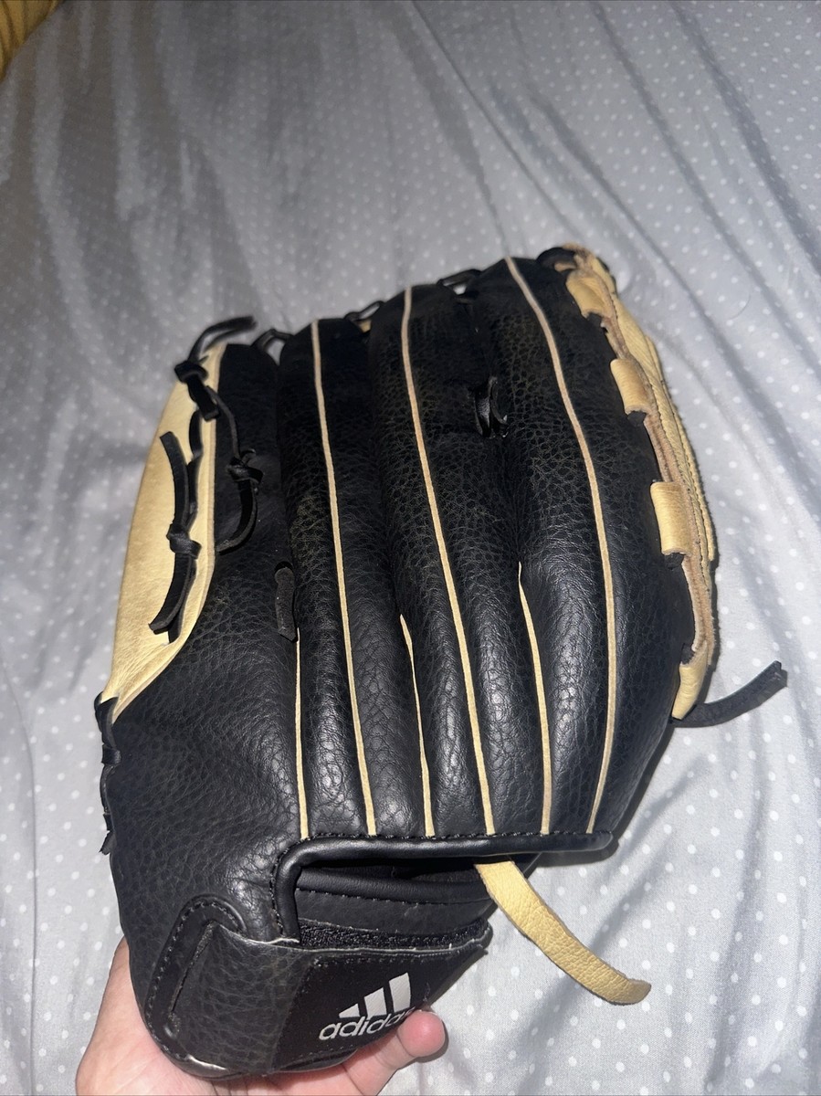 Adidas 14” TR1400NB Baseball Glove Mitt LHT Tan Black Loose Adidas 14” TR1400NB Baseball Glove Mitt LHT Tan Black Loose