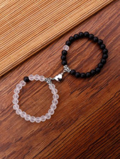 Magnetic Couple Bracelets, 2PCS Matching Mutual Attraction Bracelets Forever