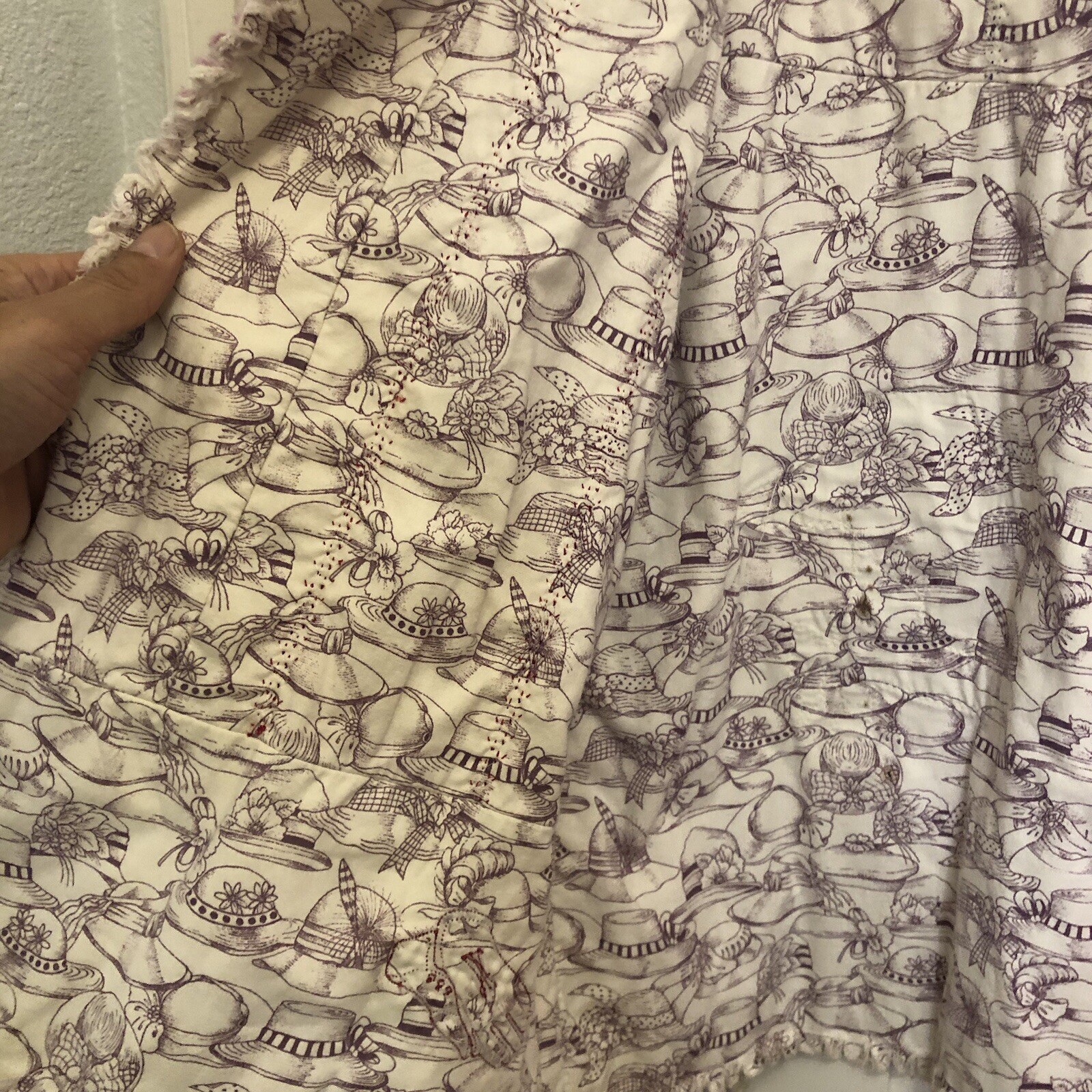 Handmade Quilted Patchwork Jacket Pink Purple Raw… - image 9