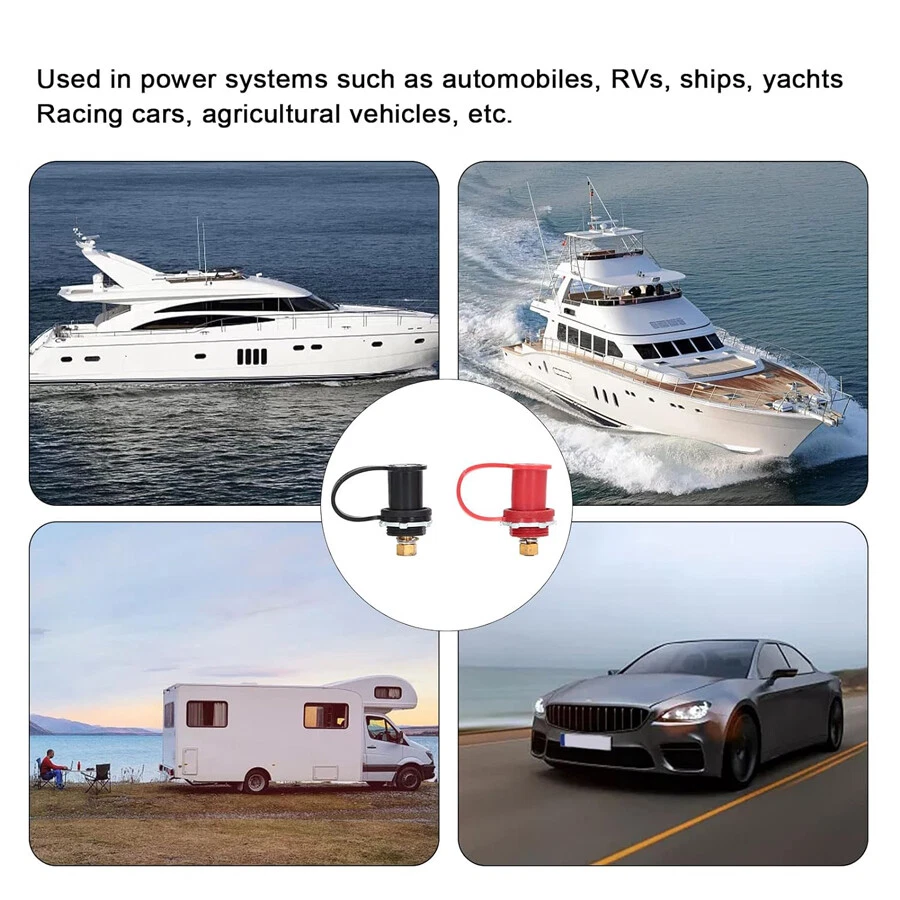 250A 12V DC Coche RV Barco Cargador de Batería Poste Conexión Pernos Conector Terminal Foto 4 de 4