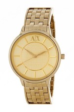 NEW ARMANI EXCHANGE OLIVA GOLD TONE,CLASSIC BRACELET WATCH AX5304