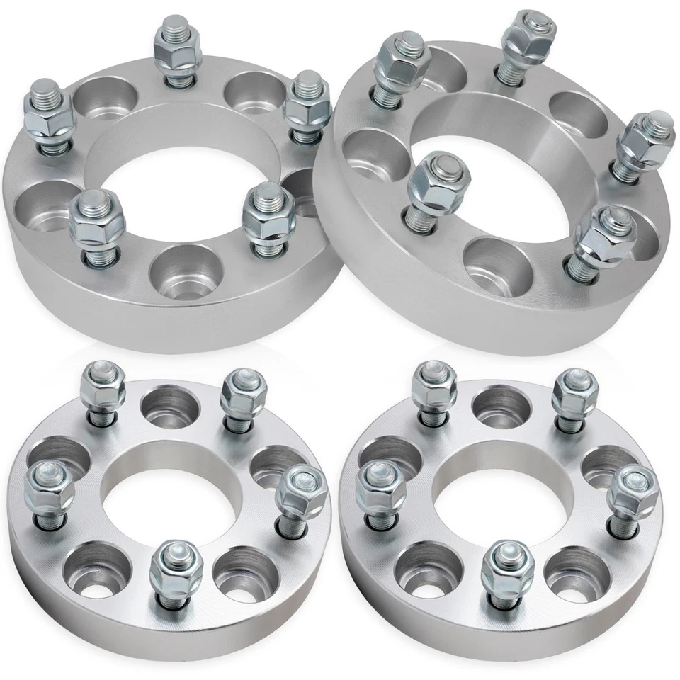 4 Pcs 1" 5x110 to 5x114.3 Wheel Apdaters 12x1.5 For Chevrolet Cobalt 2005-2010 - Изображение 2 из 4