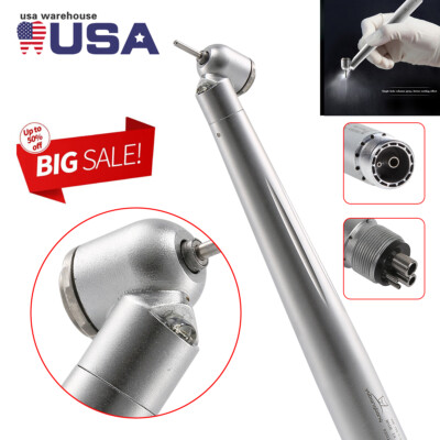 NSK Style Dental 45 deg Surgical High Speed Handpiece Led E-generator 4Holes