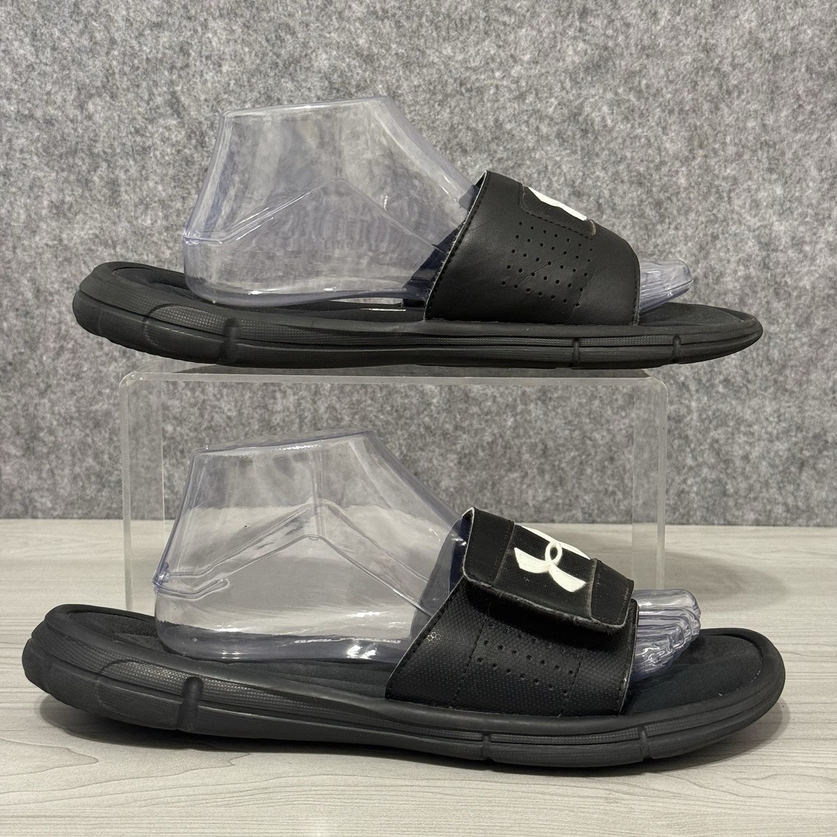 Under Armour Ignite V Slide Sandals Black Men's Size 10 EU 44