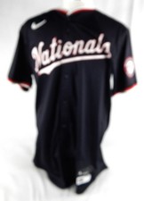 2024 Washington Nationals Brady Lindsly #82 Game Issued Pos Used Navy Jersey 4