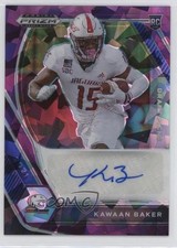 2021 Panini Prizm Draft Picks Purple Ice 8/99 Kawaan Baker #DPA-KAW Auto 3hd