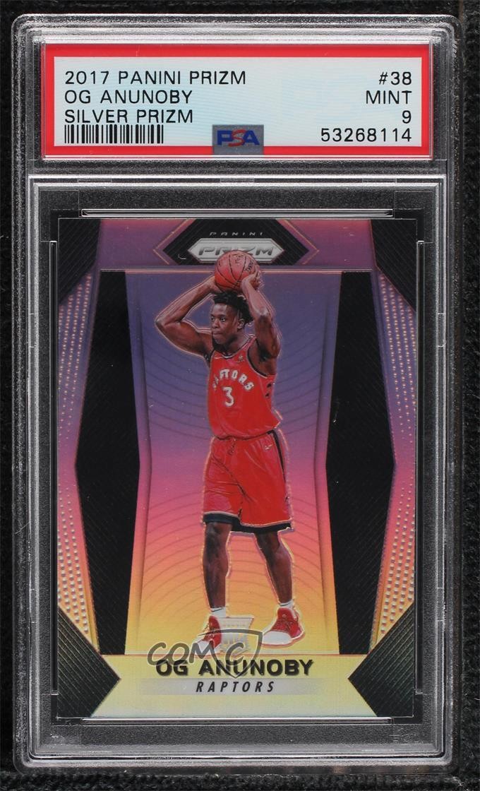 2017-18 Panini Prizm Silver Prizm OG Anunoby #38 PSA 9 MINT 0nr3