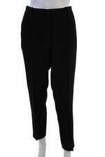 Theory Women Ankle Dress Pants Black Virgin Wool Size 6