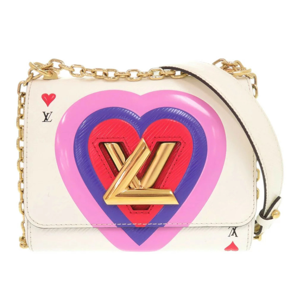 Louis Vuitton Authentic M57460 Epi Game On Twist Pm Shoulder Bag White *Pty9785