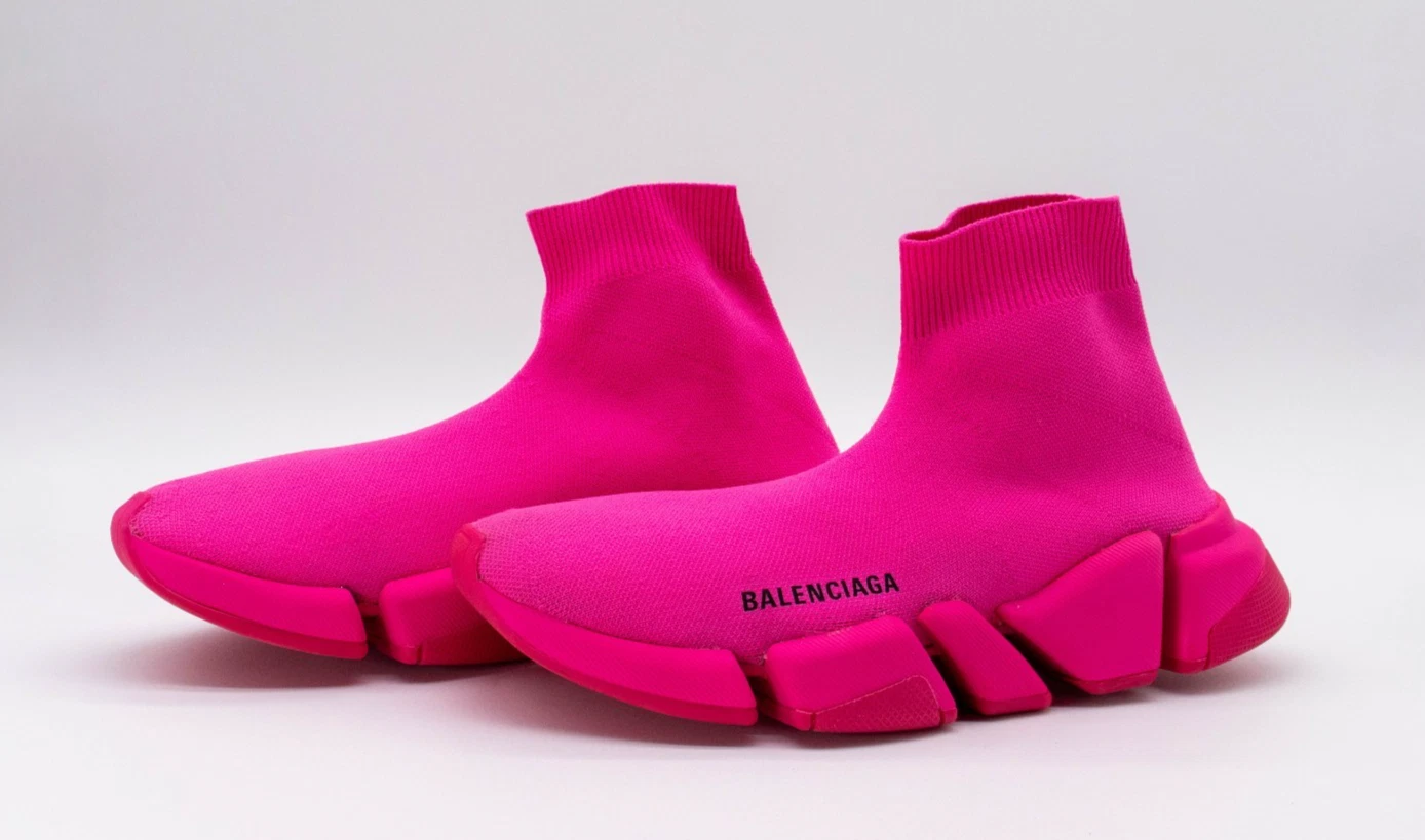 Balenciaga — Balenciaga Speed 2.0 Sock Sneakers Neon Pink EU 39 (US 9) w/ Box