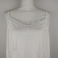 Lane Bryant Women's Cami Tank Top Layering Plus Heart Lace Chest 18/20 White B
