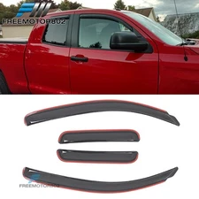 Fits 07-21 Toyota Tundra Double Cab In Channel Window Visors Rain Sun Guards 4PC