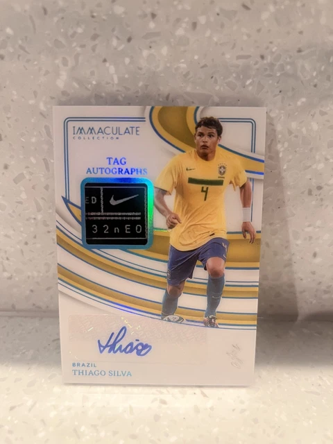 Panini 2024-25 Immaculate Thiago Silva Brazil 1/1 1 of 1 Worn Patch Auto Card