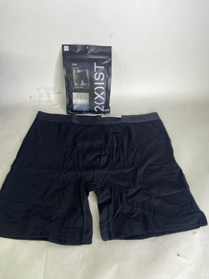 2xist Luxe Dream Boxer Brief 6in Underwear Black Beauty Mens Size L