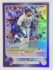 2022 Topps Opening Day Purple Foil Emmanuel Rivera #160 Rookie RC