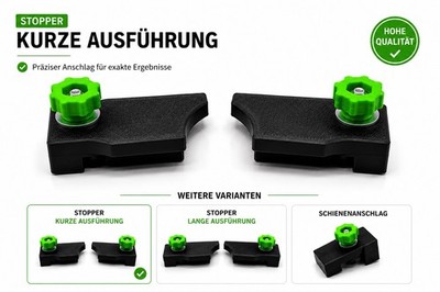 Stopper Set kurz passend für Festool Führungsschiene Anschlag 3D Druck