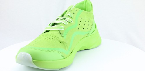 Courser Uno Men's Acid Green Mono Handmade Italian Tennis Shoes New - Picture 12 of 13