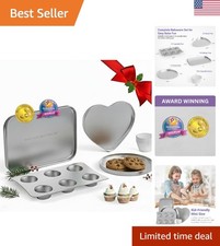 Kids Oven Pan Set Kids Baking Pans Accessories for Easy Bake Oven Bakeware