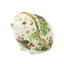Royal Crown Derby Christmas Hedgehog Paperweight