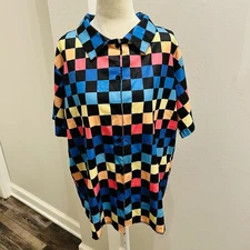 ROMWE Women’s Street Life Oversized  Button-Up Shirt SZ M (A0131)