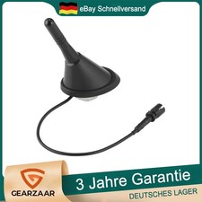 Auto KFZ 5,8cm Kurz Stab Dach Antenne Raku 2 Sockel Universal SET Schwarz M4 5 6