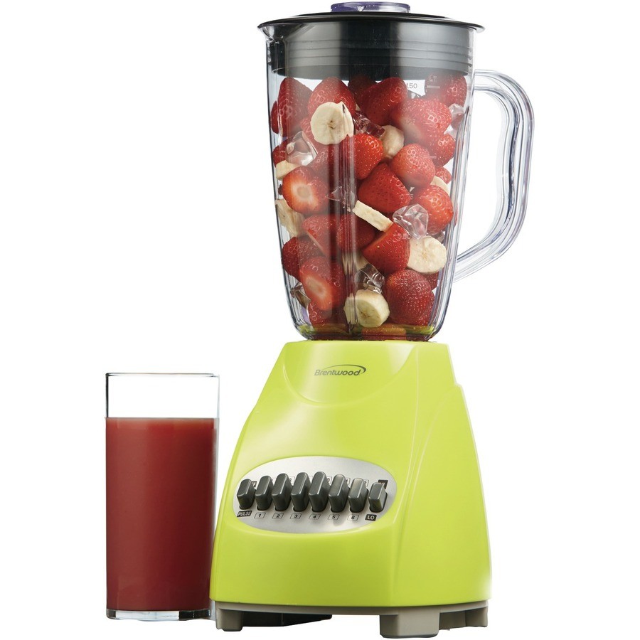 Brentwood [JB-220G] 12 Speed Blender Plastic Jar - Lime Green (jb220g)