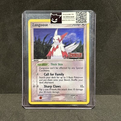 Zangoose 25/108 EX Power Keepers Reverse Holo Rare Stamped Pokemon