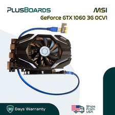 MSI Nvidia GeForce GTX 1060 3G OCV1 GPU w/ PCIe x8 to x16 Expansion No Bracket