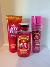 Bath Body Works Be Joyful Fragrance Mist Shower Gel Ultra Shea Cream 3Pc Set