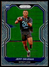 2020 Panini Prizm #359 Jeff Okudah Rookie Card Detroit Lions/RC. rookie card picture