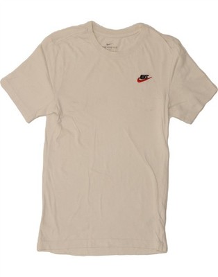 NIKE Herren The Nike Tee T-Shirt Oberteil XS Off White Baumwolle LU20