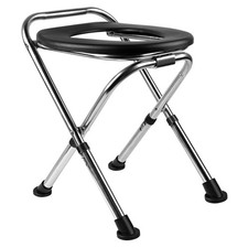 Upgrade Portable Toilet for Camping, Height Adjustable Travel Portable Potty ...