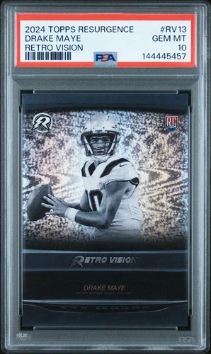 2024 TOPPS RESURGENCE RETRO VISION #RV13 DRAKE MAYE ROOKIE RC PSA 10
