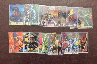 Amalgam 1996 Fleer/Skybox Base Lot Of 26 DIFFERENT DC Marvel Cards VINTAGE