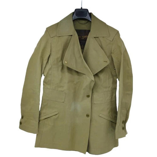 LOUIS VUITTON（LV） LOUIS VUITTON Trench Cappotto Donna Cachi M Autentico (Dal Giappone)