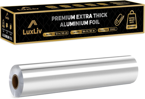 Aluminum Heavy Duty Tin Foil Roll – 12 Inch Wide X164 Ft Length,161 Sq Ft – Comm - Picture 10 of 12