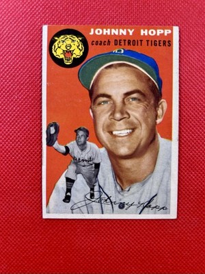 1954 Topps #193 Johnny Hopp Detroit Tigers mid-level EX-MT            B54#193A1
