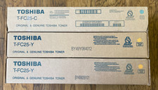 Toshiba TFC25 Toner Cartridge 1 T-FC25-C, 2 T-FC25-Y Brand New Free Shipping