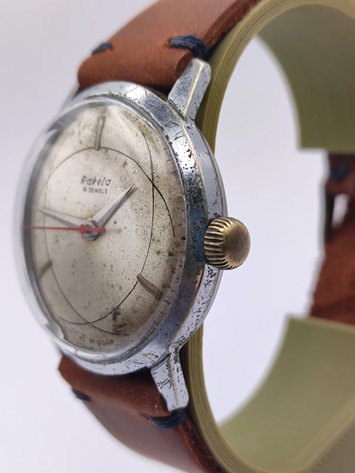 Raketa Atom Watch Original Mens Wrist Watch USSR Serviced Gift For Men - Image 4 of 4