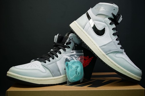 Nike Air Jordan 1 High Zoom CMFT 2 Chicago Collective Cromo Swoosh Wolf Gris - Imagen 7 de 17