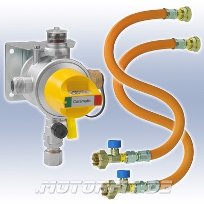 GOK Gasdruckregler Caramatic ProTwo 50 mbar Austausch-Set mit 2 Schläuchen 2026