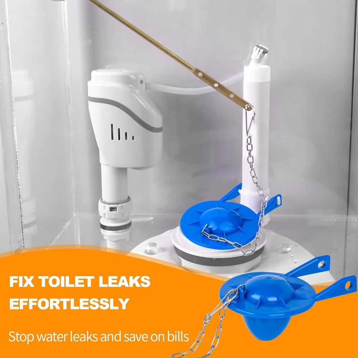 Toilet Flapper Replacement Kit, 2 Inch Tank Fit for Blue | eBay