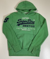 Super Dry Hoodie Sz S/M Varsity Script Vintage Inspired Japan Sports