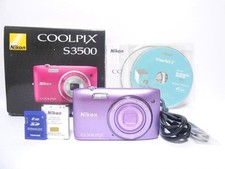 Nikon COOLPIX S3500 Purple Digital Camera Tested Excellent Condition