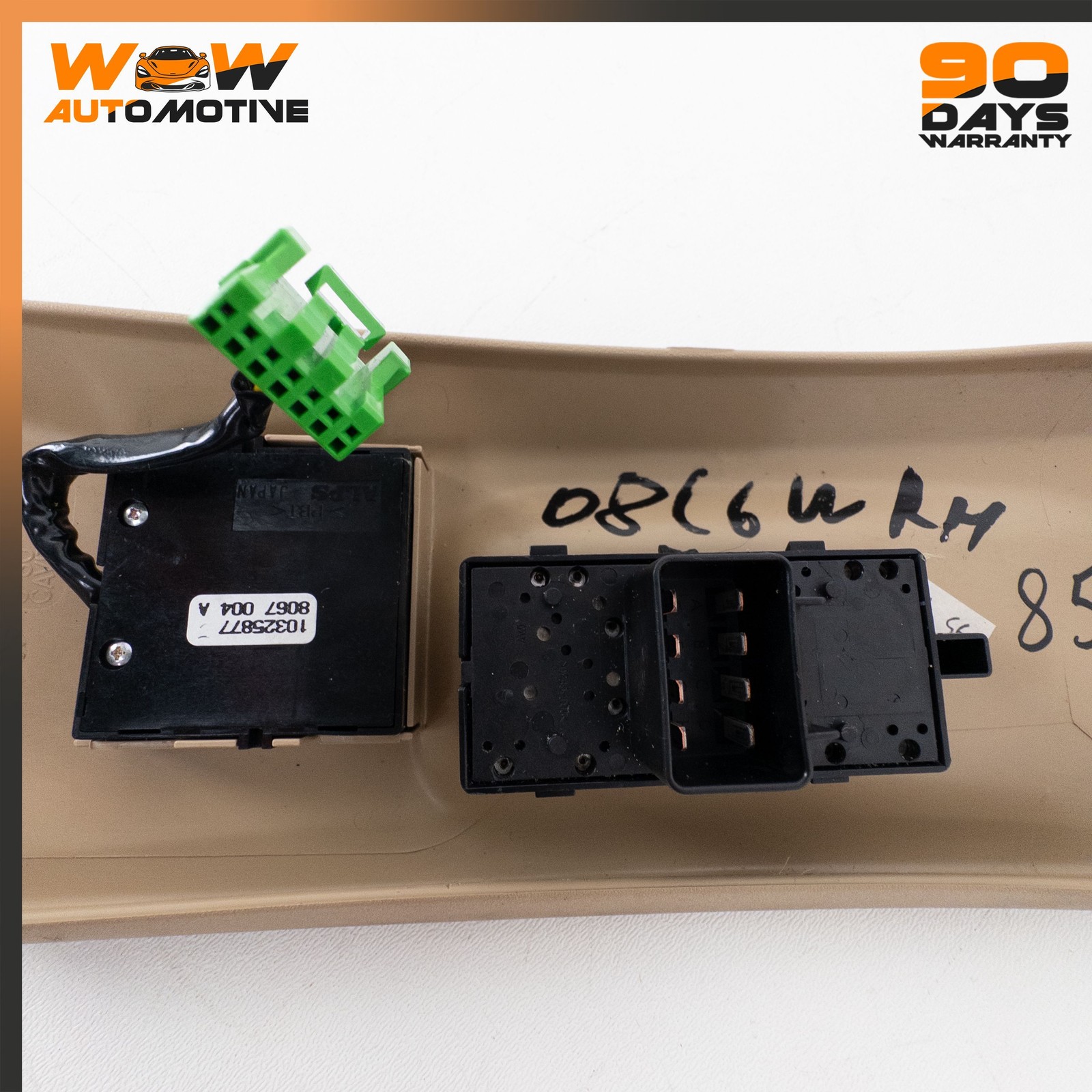 08-13 CHEVROLET CORVETTE C6 FRONT RIGHT SEAT CUSHION PANEL SWITCH ASSEMBLY OEM