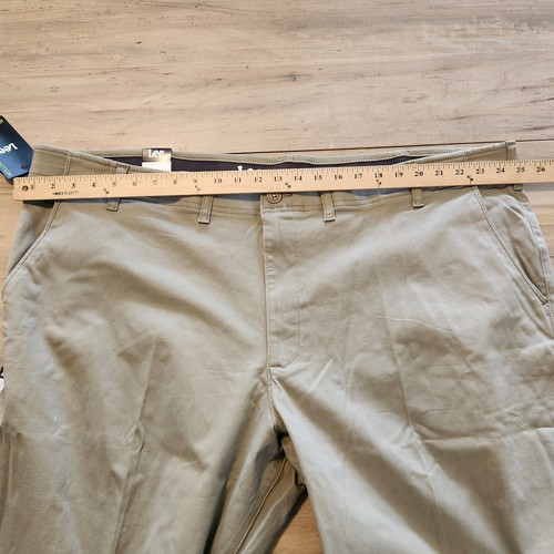 Lee Big & Tall Extreme Motion Khaki Hose Regular Straight 50x28 Neu mit Etikett NEU - Bild 16 von 17